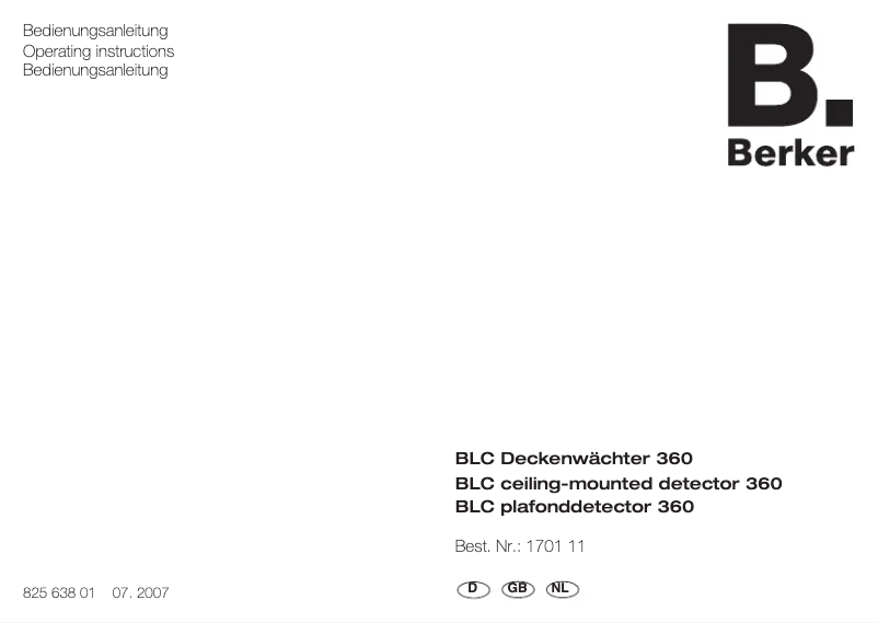 Imagen de la primera página del manual del dispositivo 170111