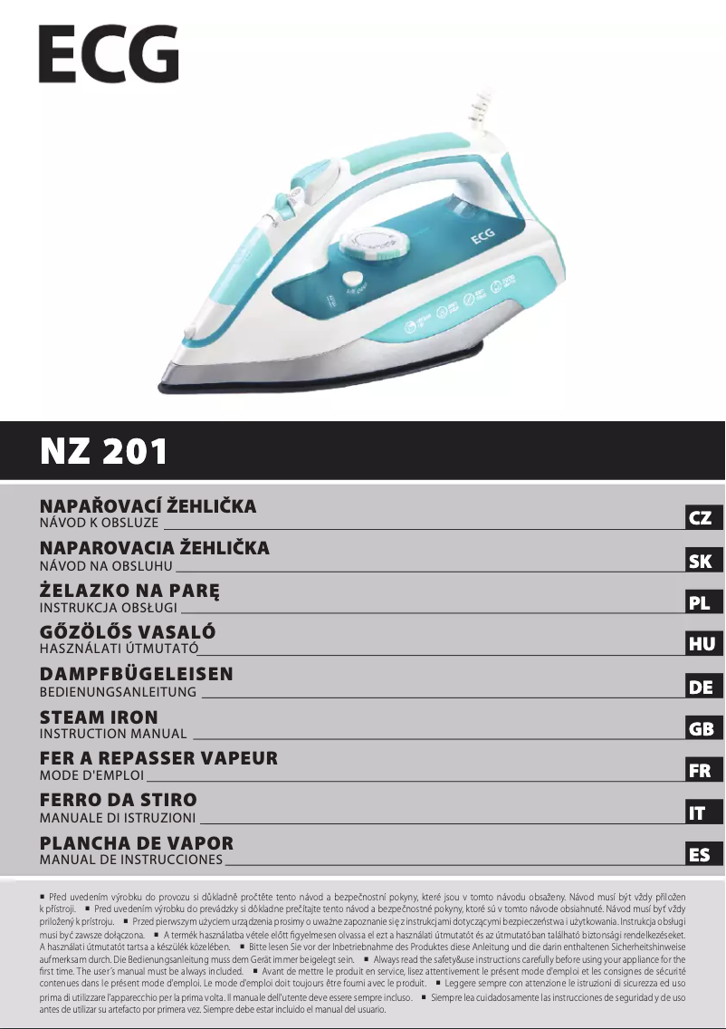 Página 1 del manual Manual de usuario ECG NZ 201