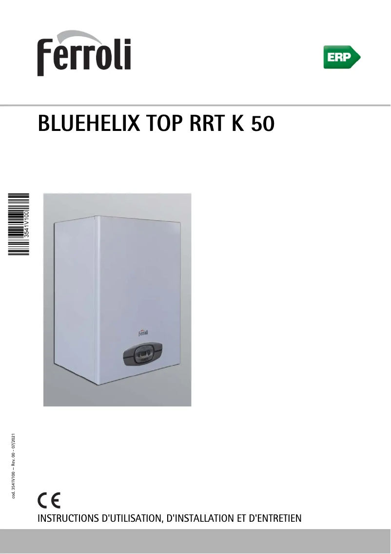 Page n°1 - Manuel utilisateur Ferroli Bluehelix Top RRT K 50