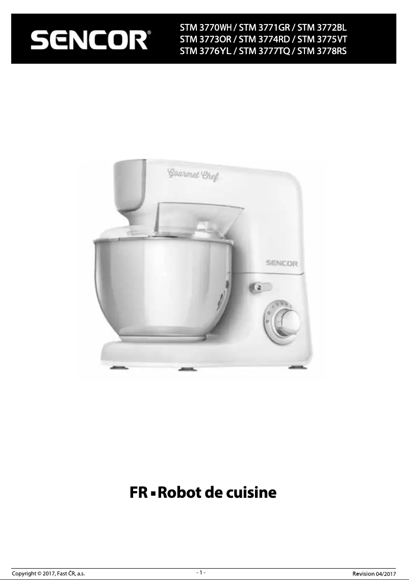 Image de la première page du manuel de l'appareil STM 3771GR