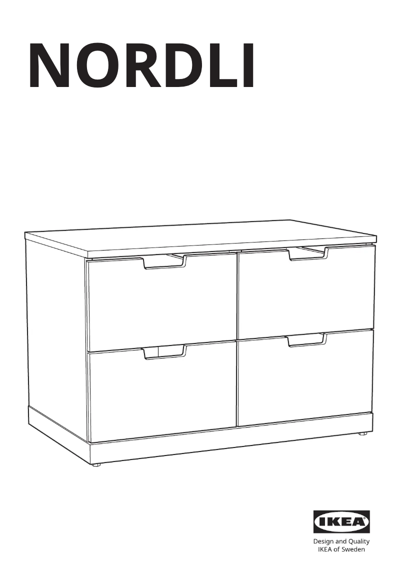 Page 1 de la notice Manuel utilisateur Ikea NORDLI 905.890.76