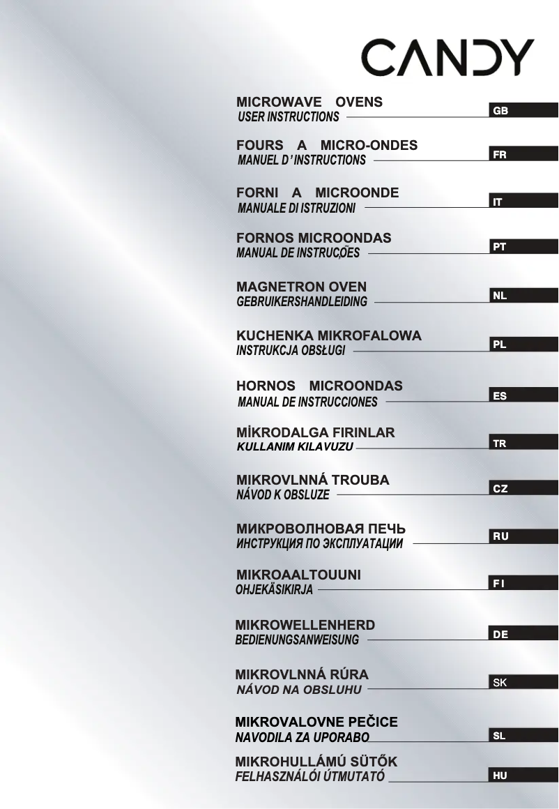 Page 1 de la notice Manuel utilisateur Candy MIC 201 EX