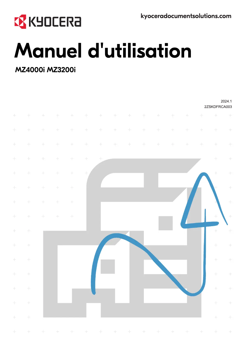 Page 1 de la notice Manuel utilisateur Kyocera TASKalfa MZ4000i