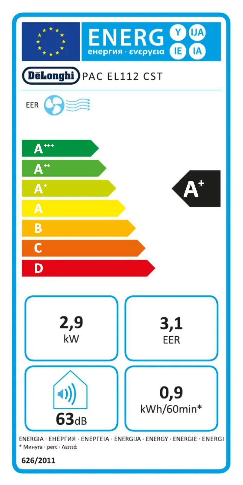 Image de la première page du manuel de l'appareil Pinguino PAC EL112 Silent CST