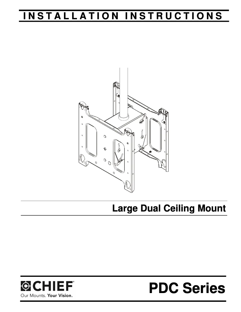 Página 1 del manual Manual de usuario Chief PDC2000B
