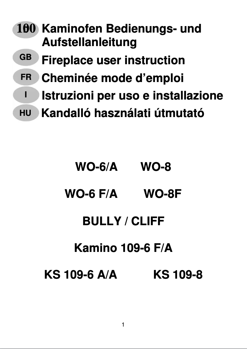 Page n°1 - Manuel utilisateur Wamsler Bully