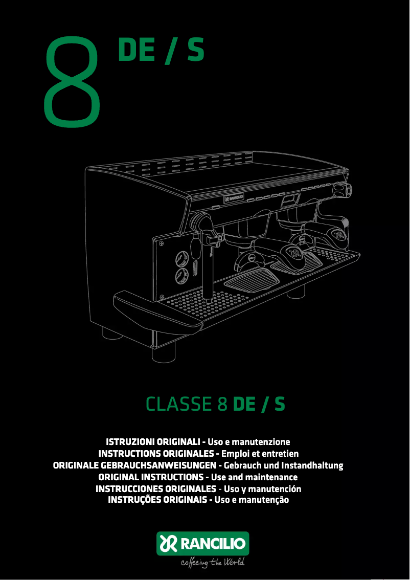 Image de la première page du manuel de l'appareil Classe 8 DE