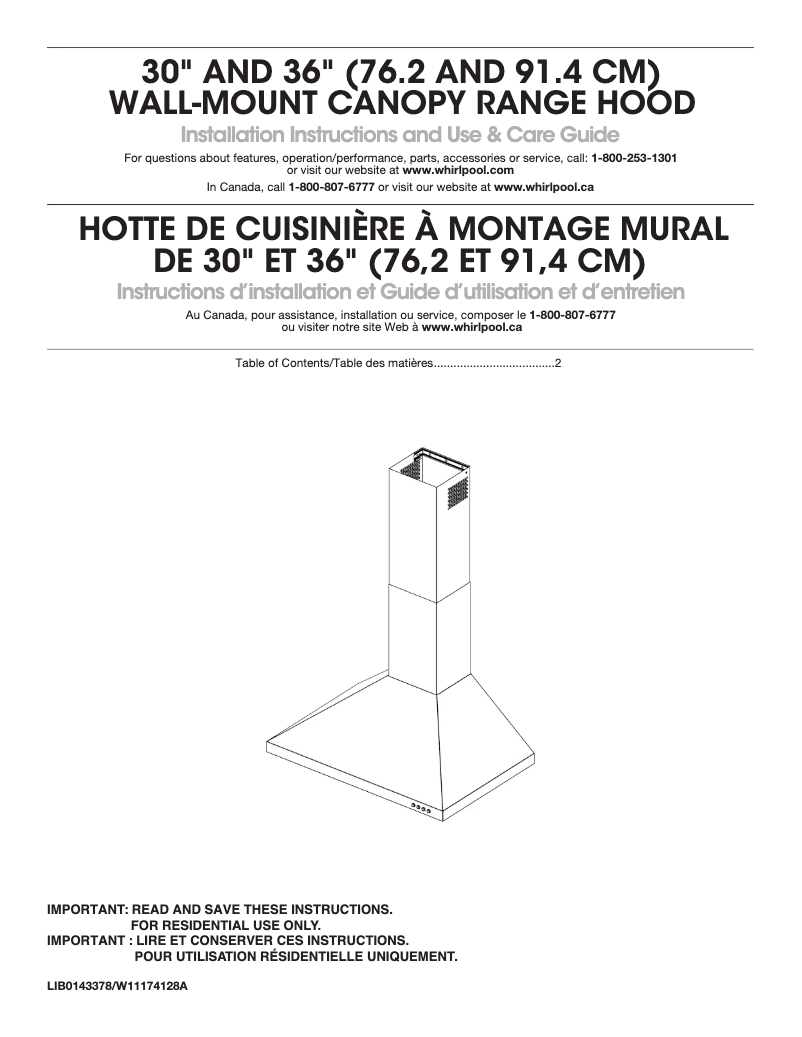 Image de la première page du manuel de l'appareil WVW53UC6FS