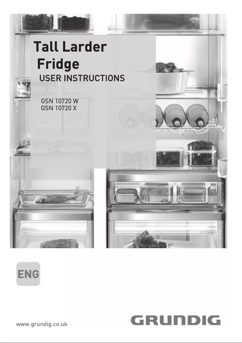 Page 1 de la notice Manuel utilisateur Grundig GSN 10720