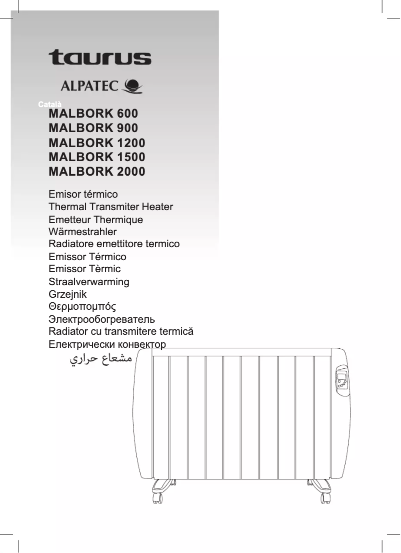 Page 1 de la notice Manuel utilisateur Taurus Alpatec Malbork 1500