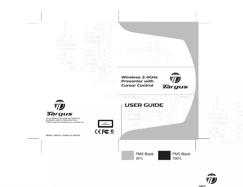 Page 1 de la notice Manuel utilisateur Targus AMP06US