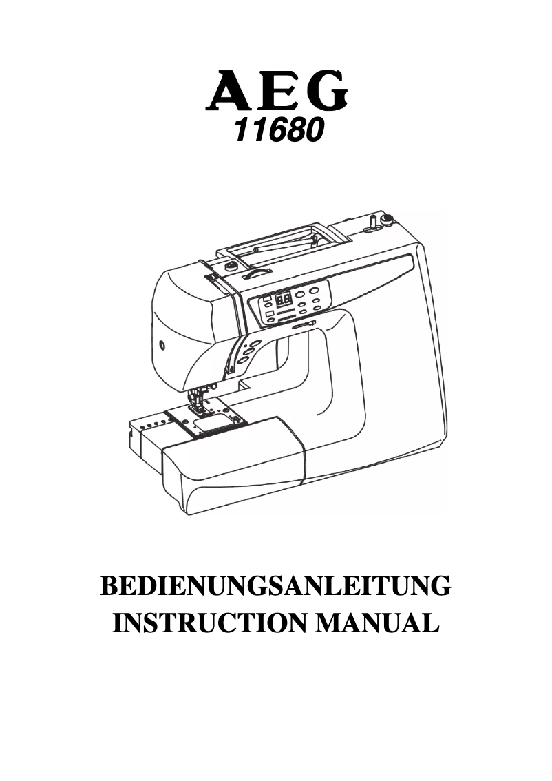 Página 1 del manual Manual de usuario AEG 680