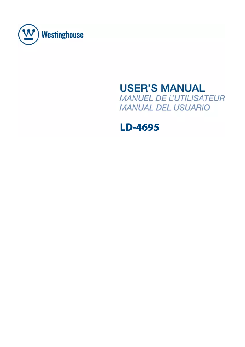 Imagen de la primera página del manual del dispositivo LD-4695