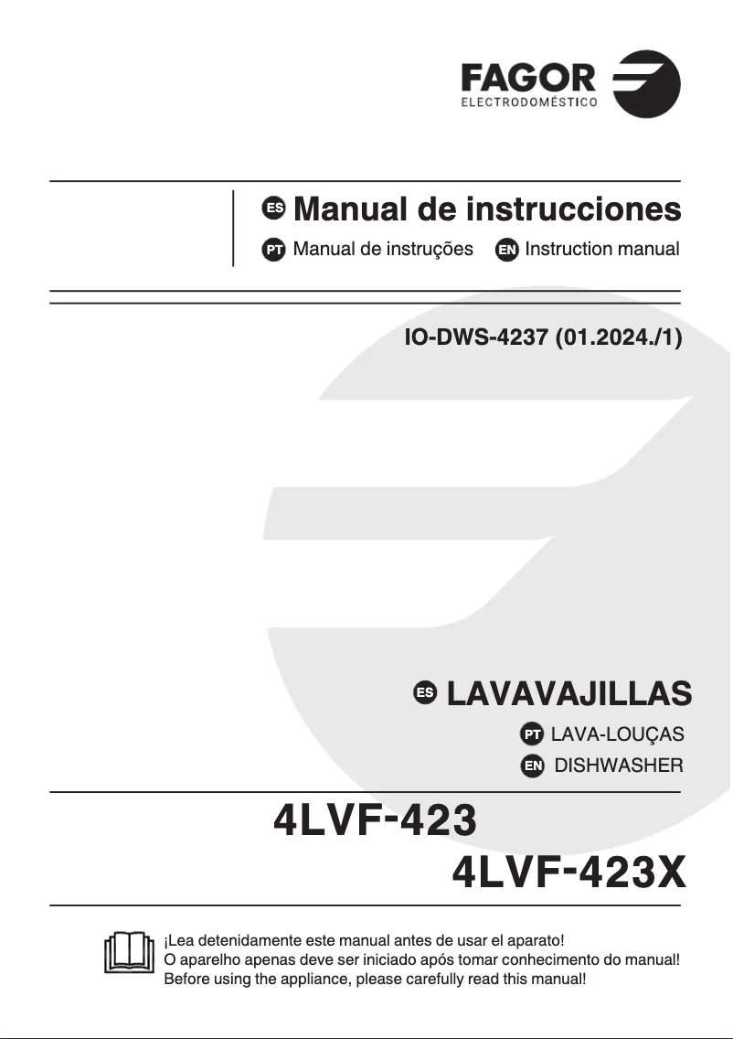 Image de la première page du manuel de l'appareil 4LVF-423X