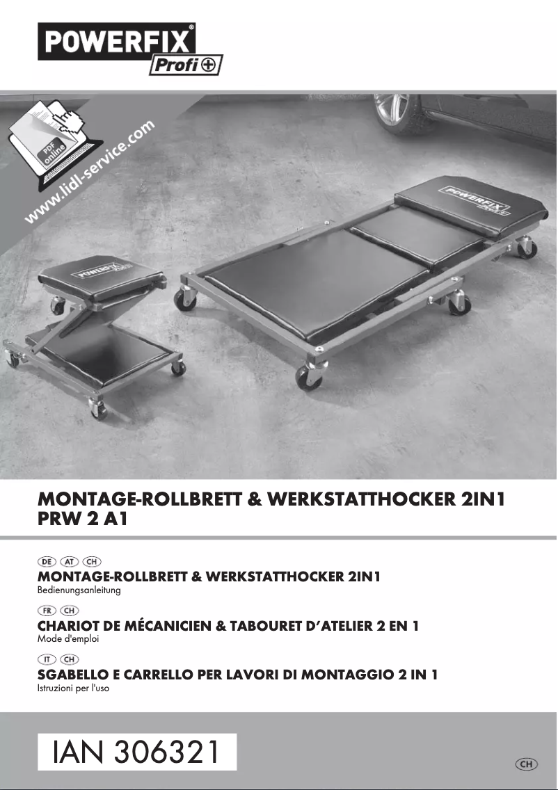 Page 1 de la notice Manuel utilisateur Powerfix PRW 2 A1