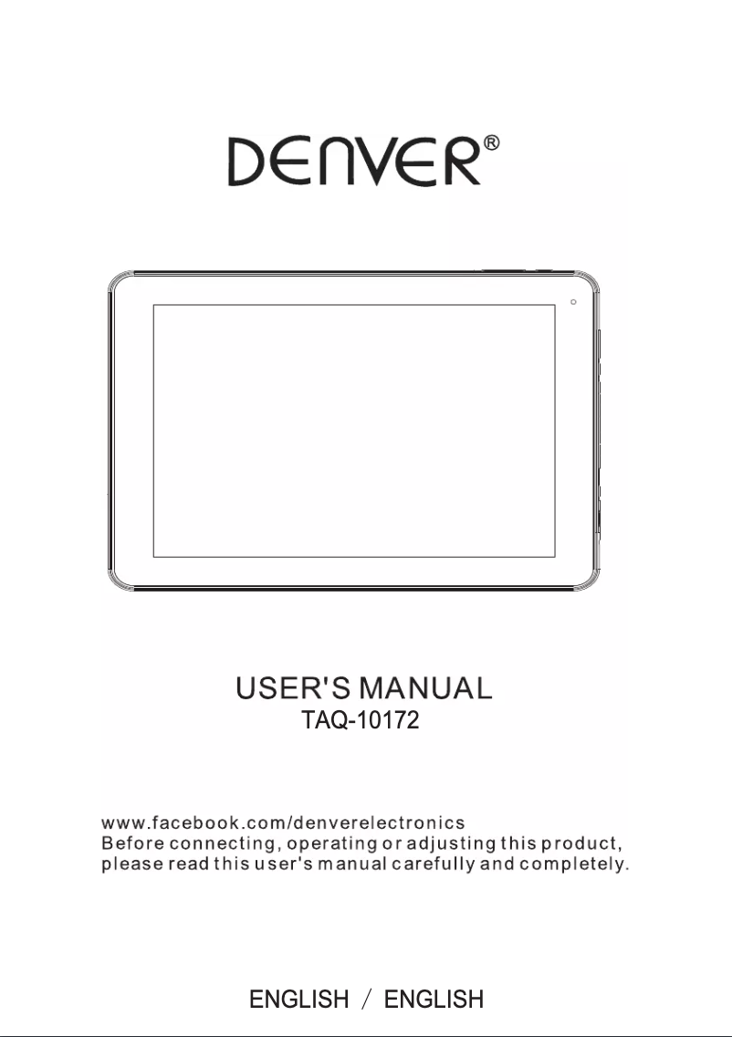 Image de la première page du manuel de l'appareil TAQ-10172