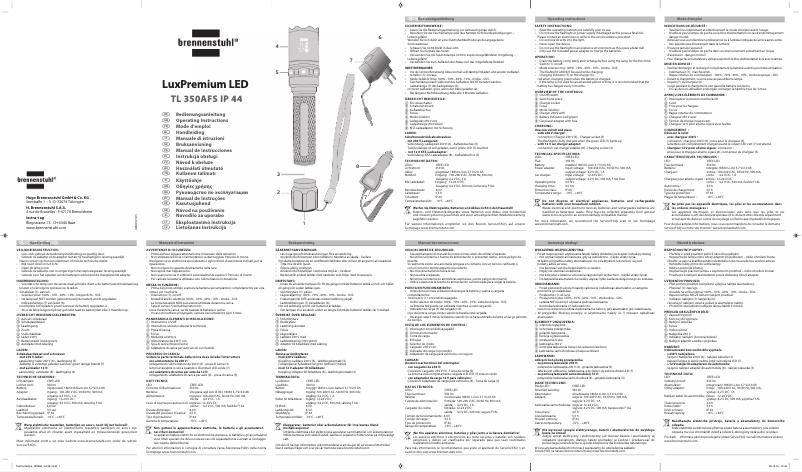 Page 1 de la notice Manuel utilisateur Brennenstuhl LuxPremium TL 450AFS IP44