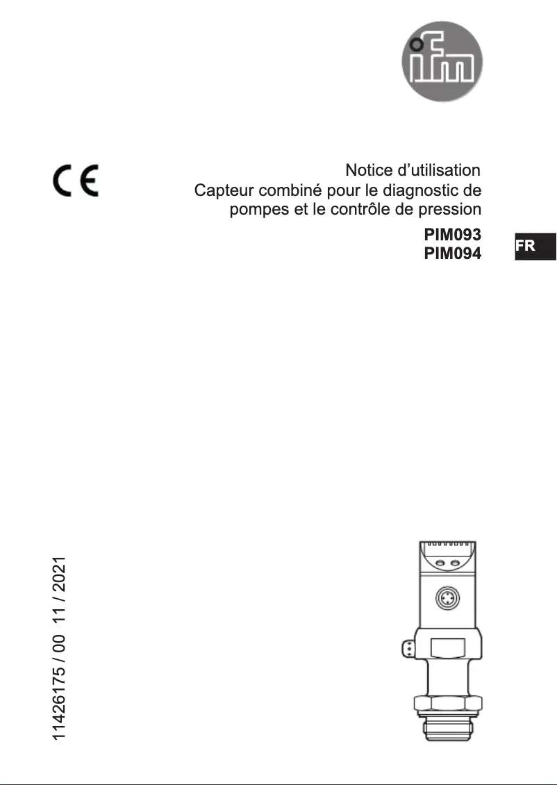 Page n°1 - Manuel utilisateur IFM PIM094