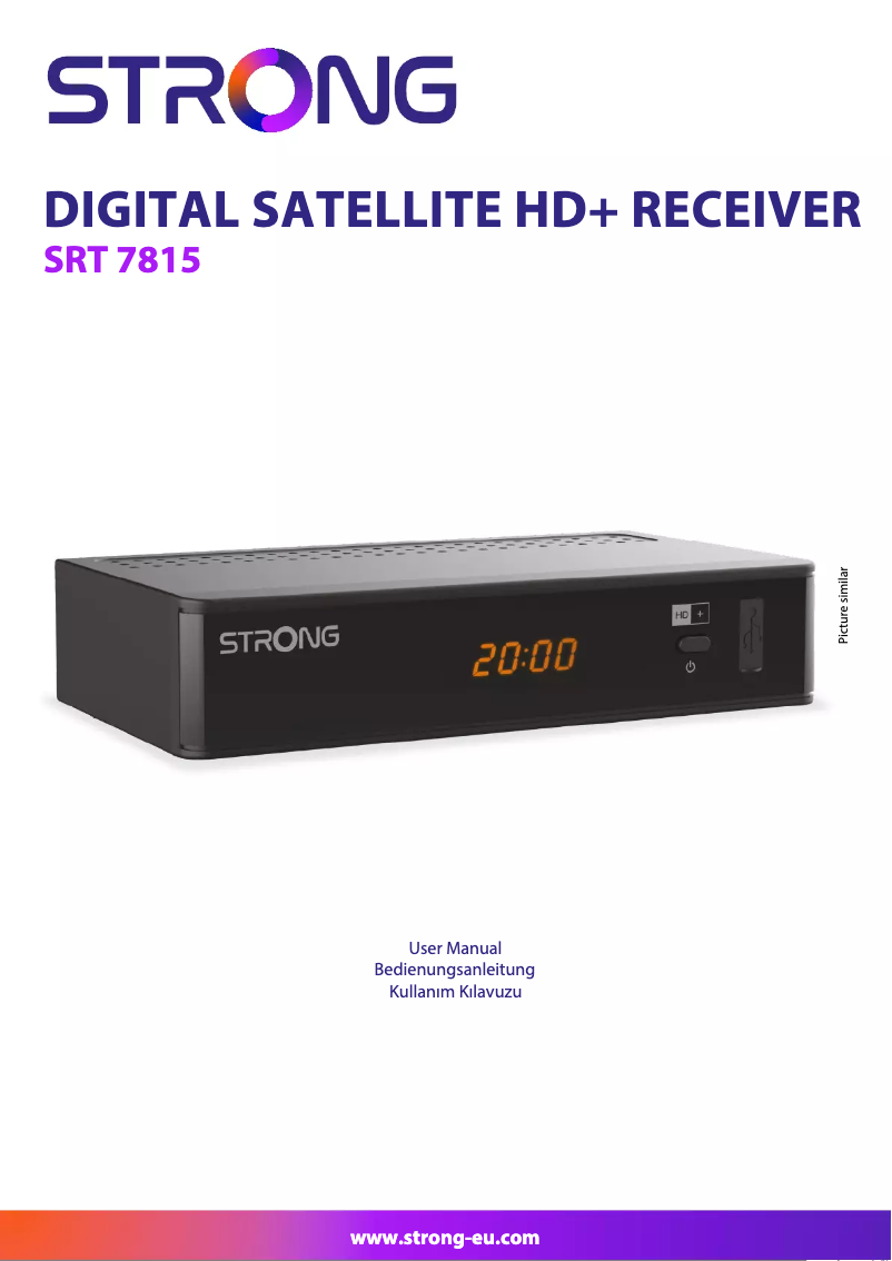 Page 1 de la notice Manuel utilisateur Strong SRT 7815