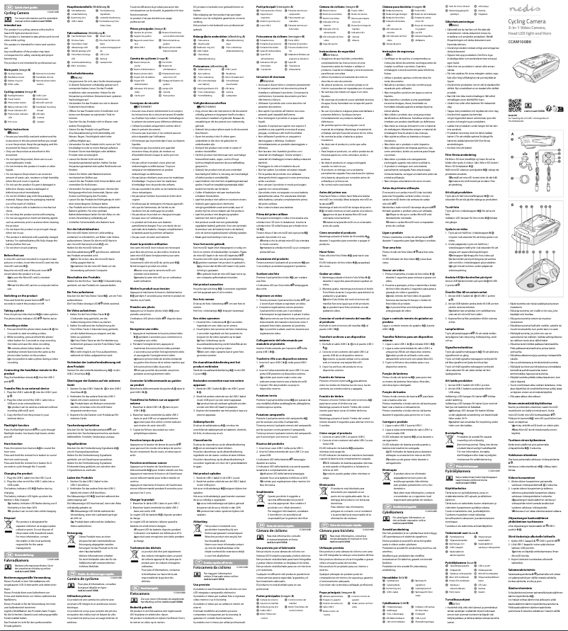 Image de la première page du manuel de l'appareil CCAM100BK