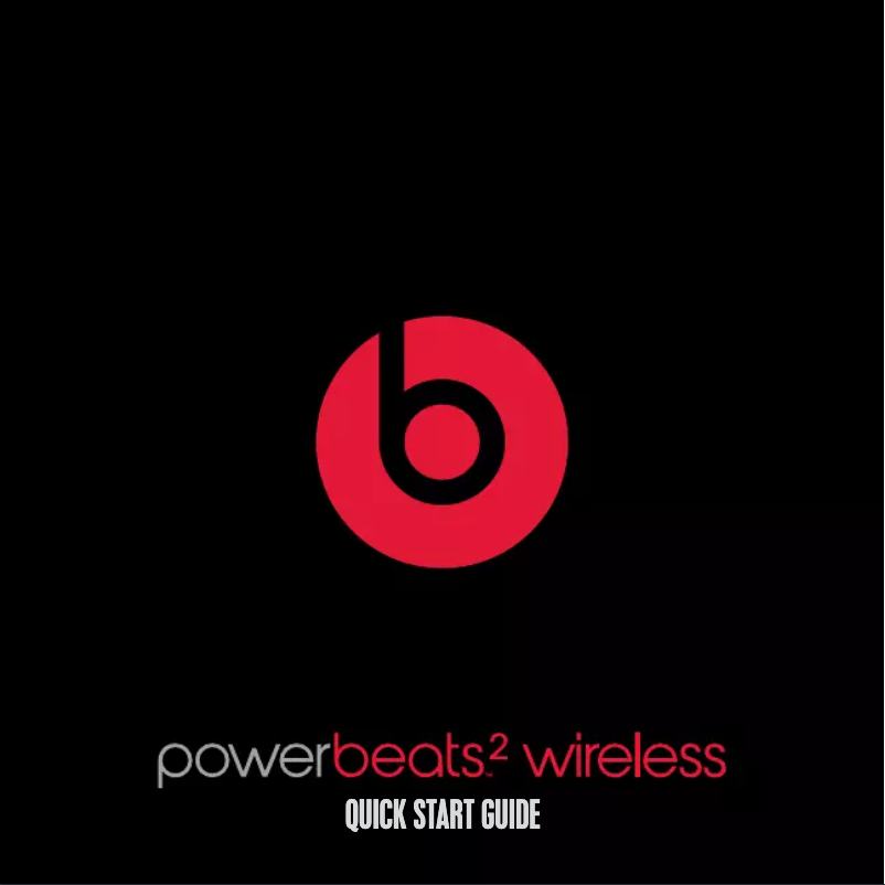 Page 1 de la notice Manuel utilisateur Beats PowerBeats2