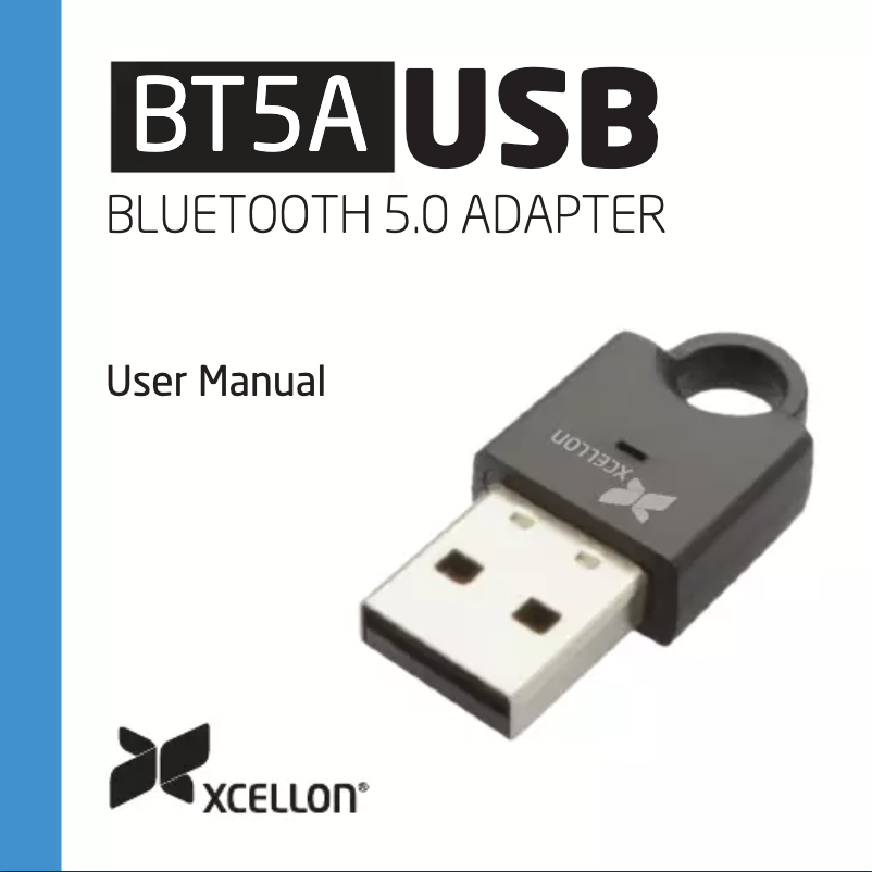 Page n°1 - Manuel utilisateur Xcellon BT5A