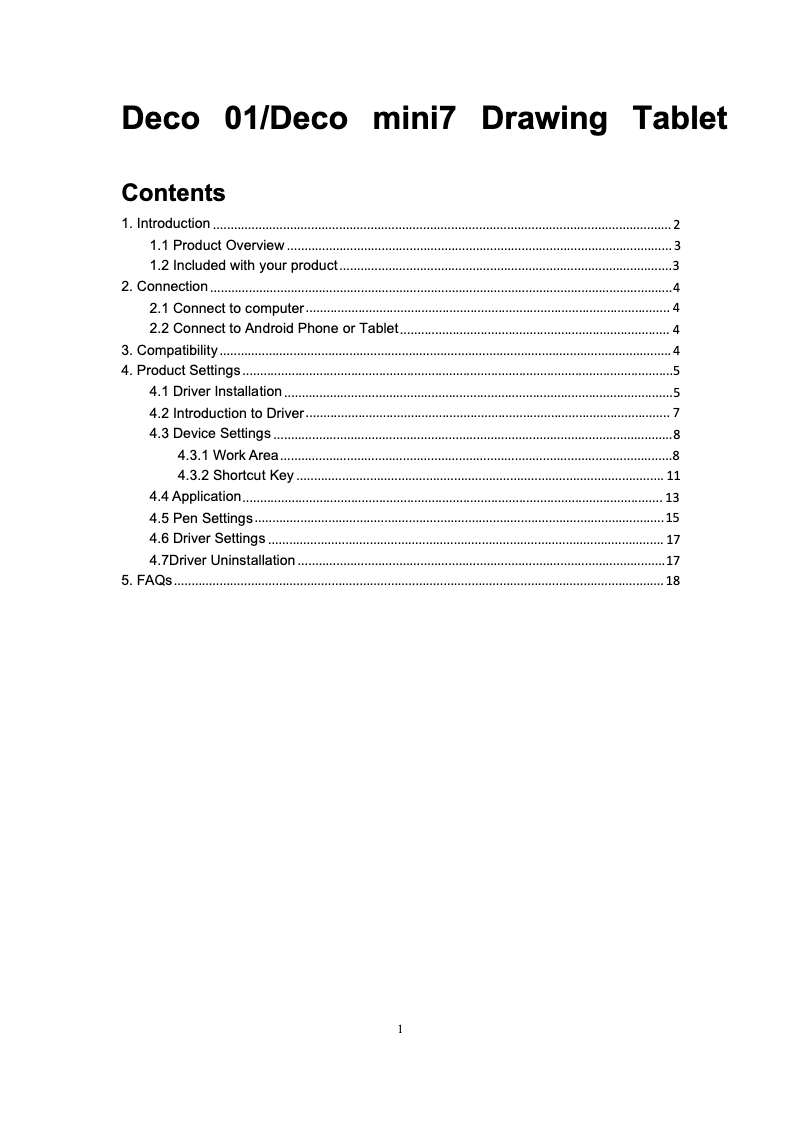 Imagen de la primera página del manual del dispositivo Deco mini7 V2