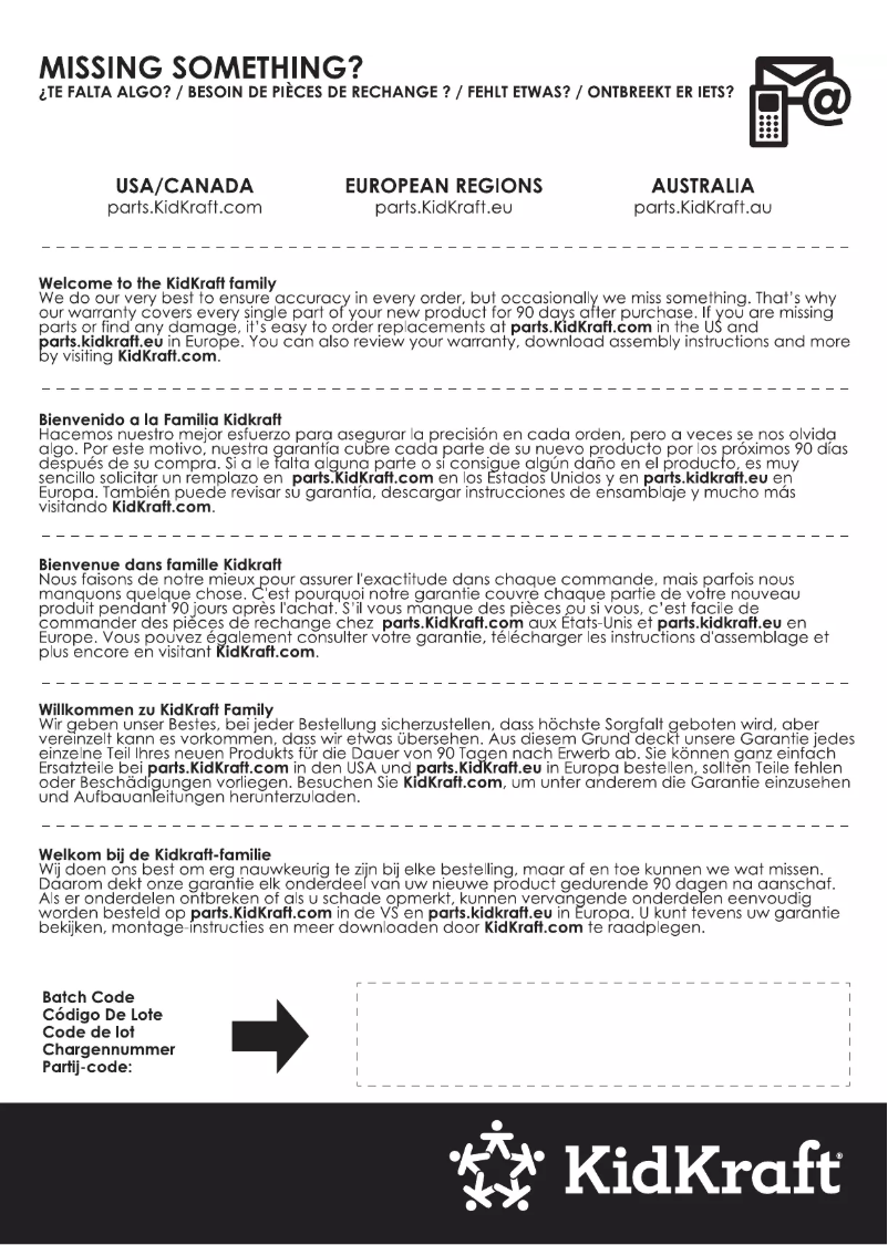 Page n°1 - Manuel utilisateur KidKraft Emily