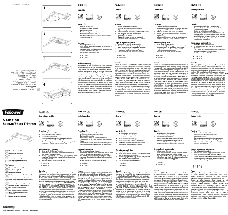 Image de la première page du manuel de l'appareil Neutrino