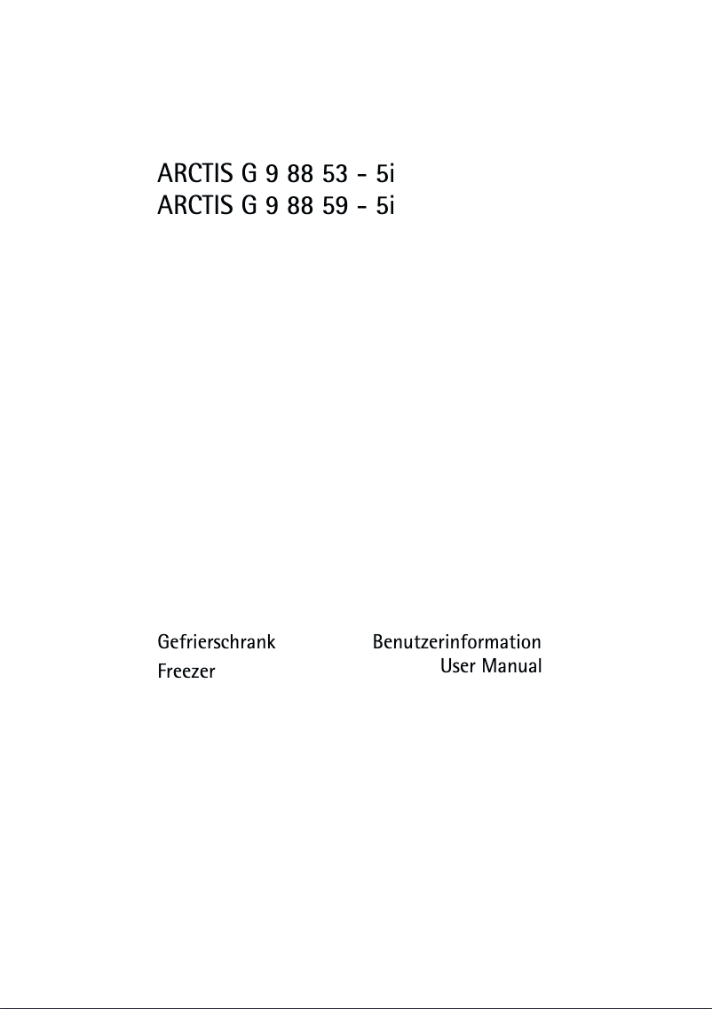 Page 1 de la notice Manuel utilisateur AEG AG98853-5I