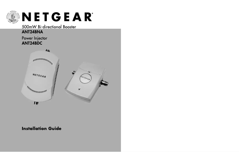 Página 1 del manual Ficha técnica Netgear ANT24BNA