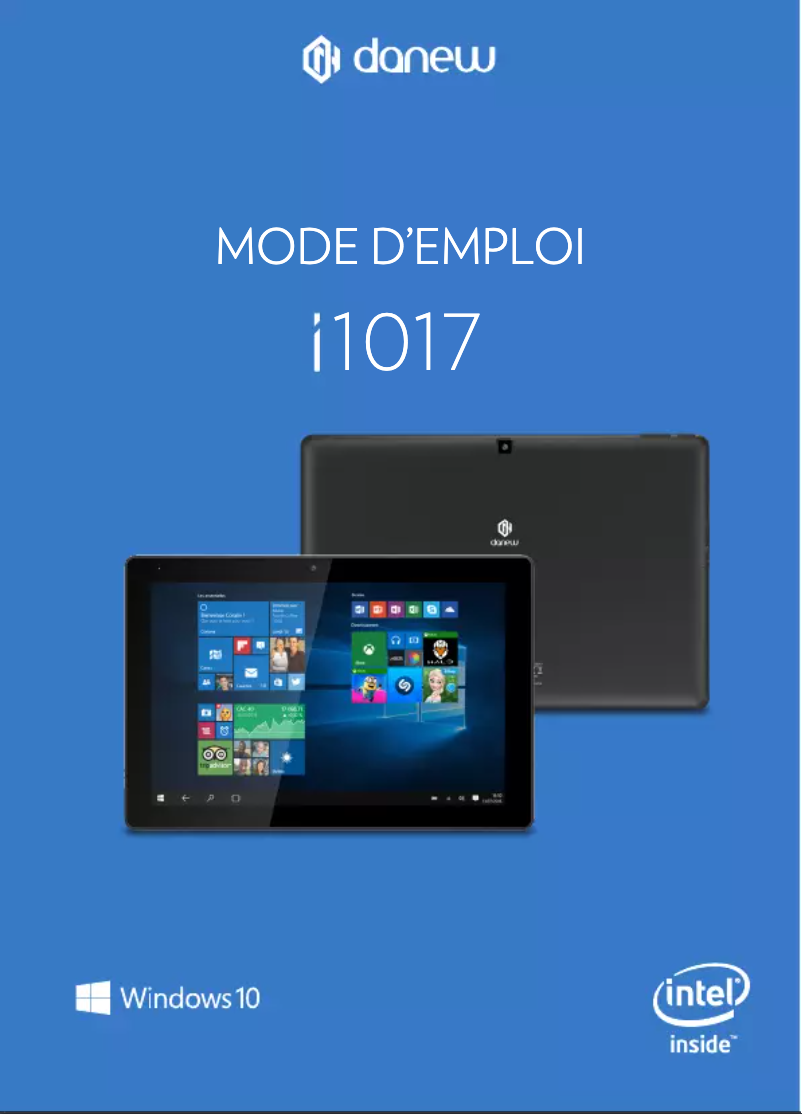 Page 1 de la notice Manuel utilisateur Danew i1017
