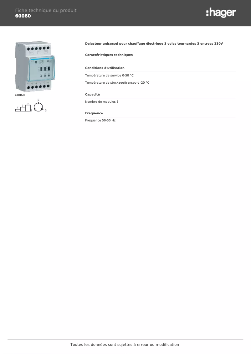 Image de la première page du manuel de l'appareil 60060