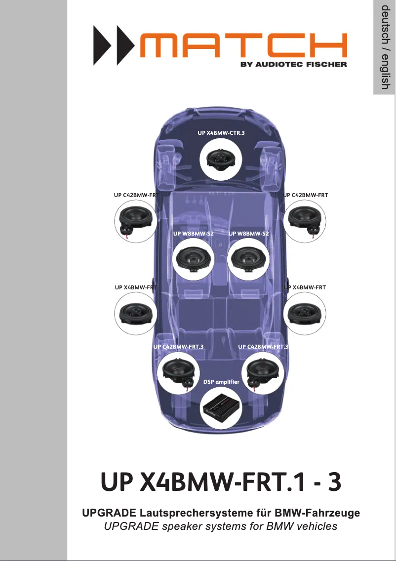 Image de la première page du manuel de l'appareil UP X4BMW-FRT.3