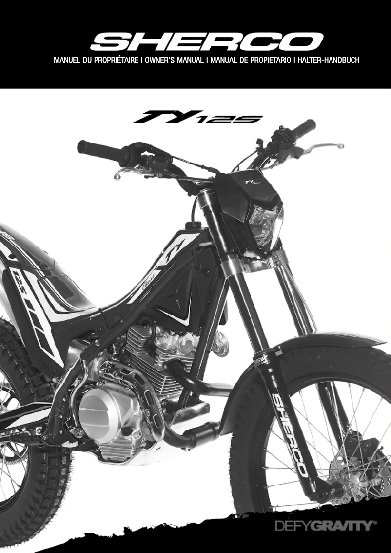 Image de la première page du manuel de l'appareil TY 125 4T (2023)