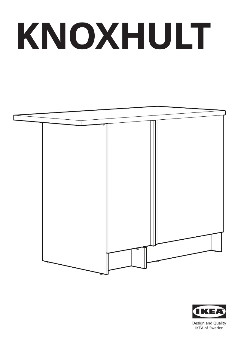 Página 1 del manual Manual de usuario Ikea KNOXHULT 204.861.28