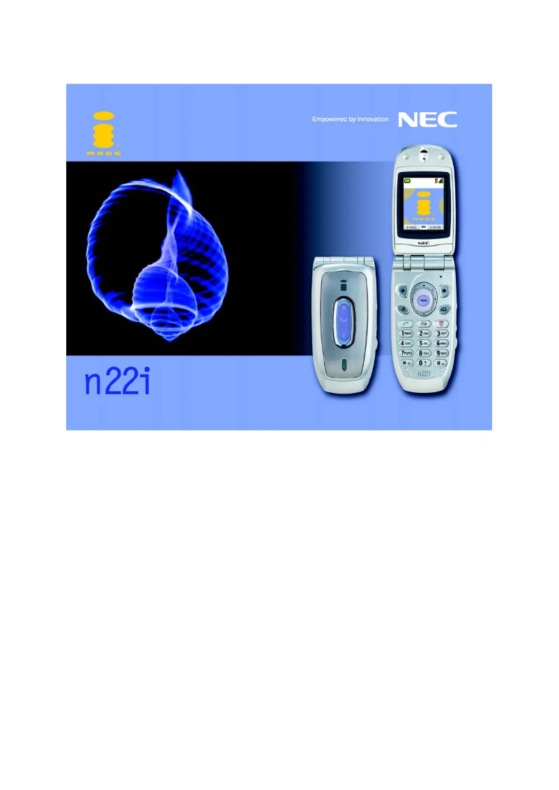 Image de la première page du manuel de l'appareil N22I