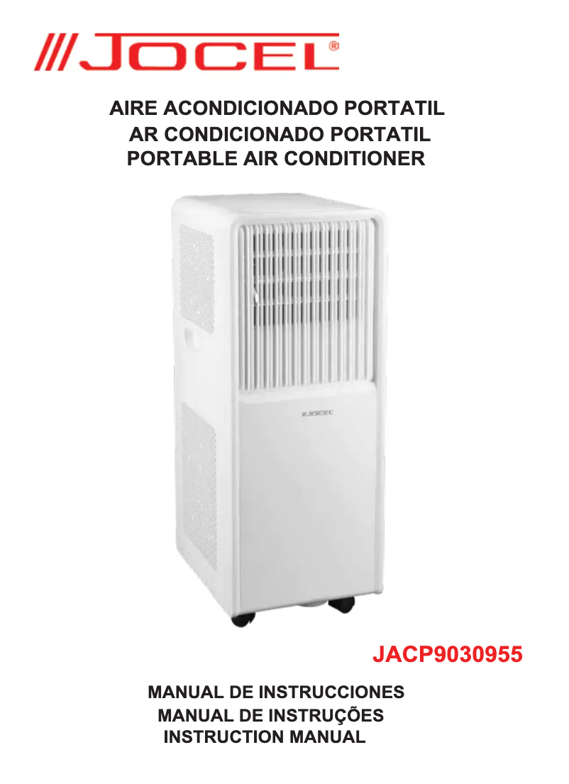 Page 1 of the manual User Manual Jocel JACP9030955