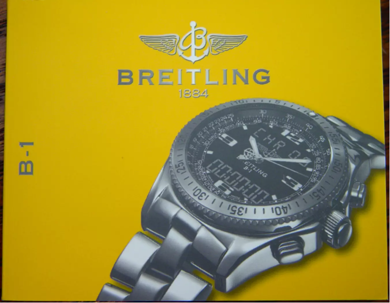Page 1 de la notice Manuel utilisateur Breitling B-1