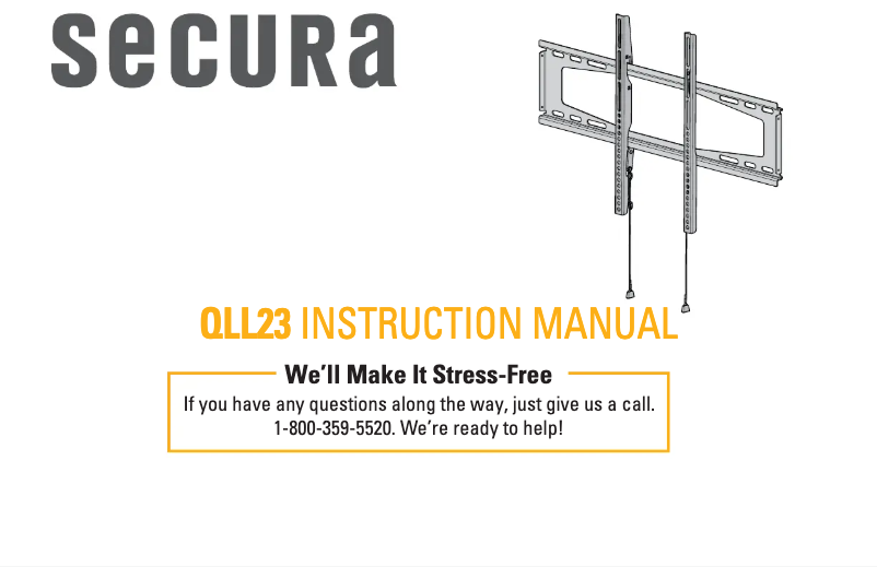 Page 1 de la notice Guide d'installation Secura QLL23