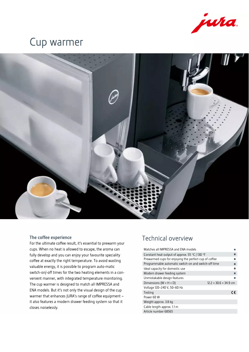 Image de la première page du manuel de l'appareil Cup Warmer