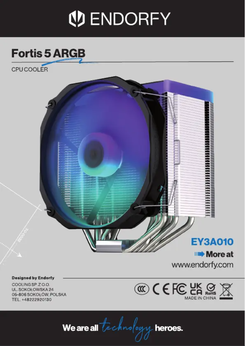 Page 1 de la notice Manuel utilisateur ENDORFY Fortis 5 ARGB