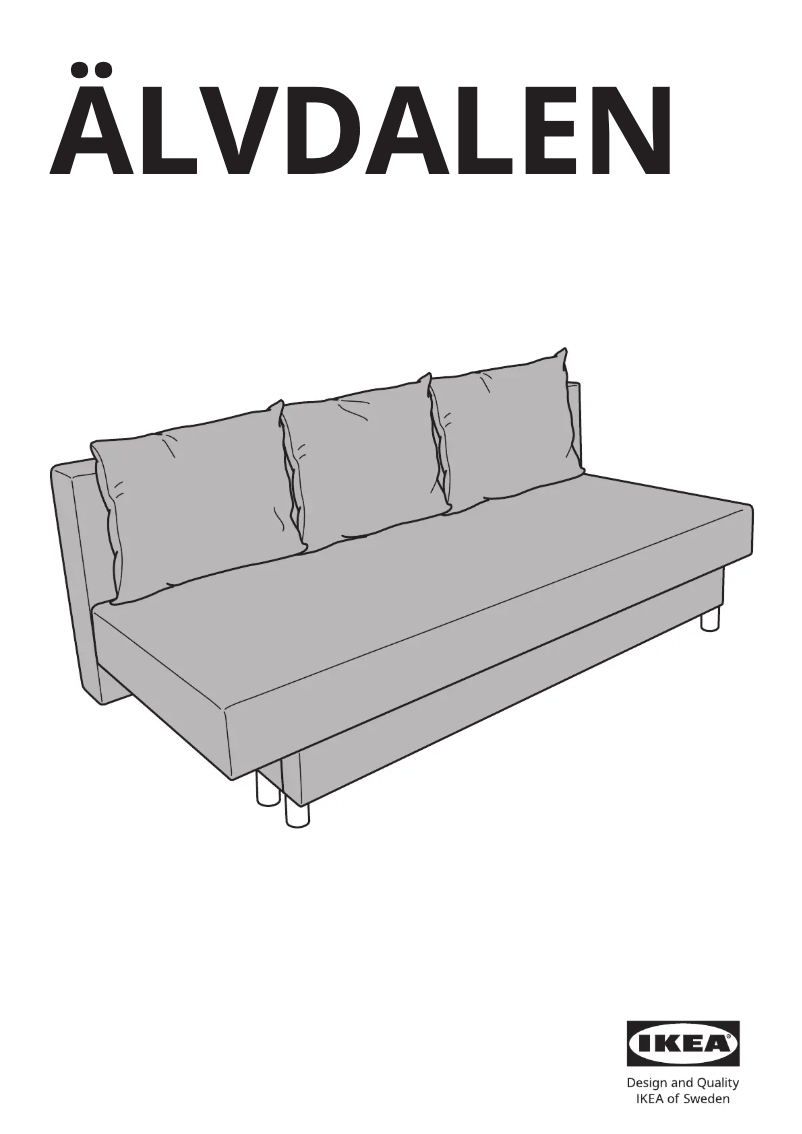 Page 1 de la notice Manuel utilisateur Ikea ÄLVDALEN 805.306.42