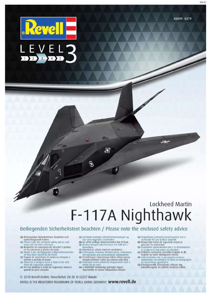 Image de la première page du manuel de l'appareil F-117A Nighthawk Stealth Fighter