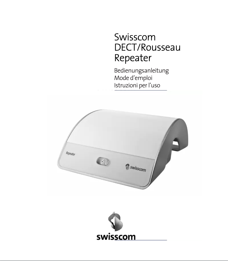 Page n°1 - Manuel utilisateur Swisscom DECT Repeater