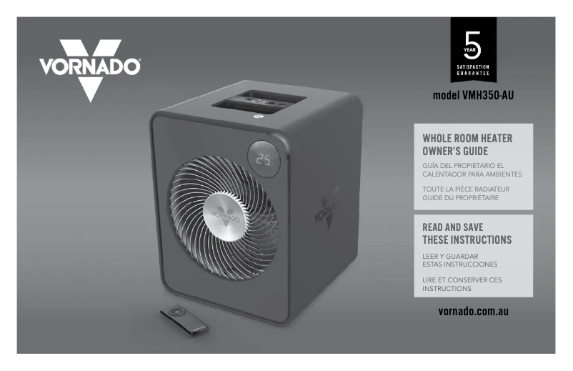 Image de la première page du manuel de l'appareil VMH350