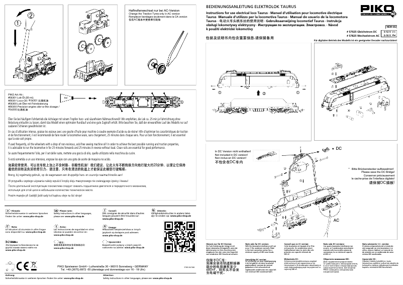 Page n°1 - Manuel utilisateur Piko 57825