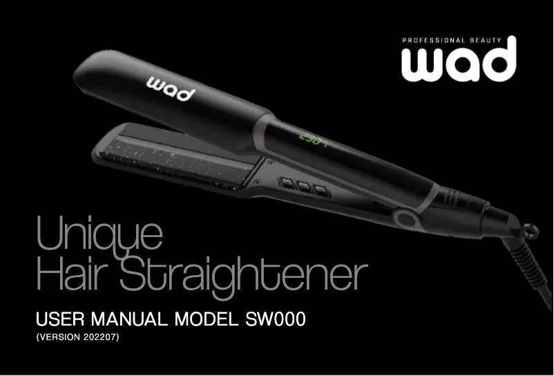 Page n°1 - Manuel utilisateur WAD Unique