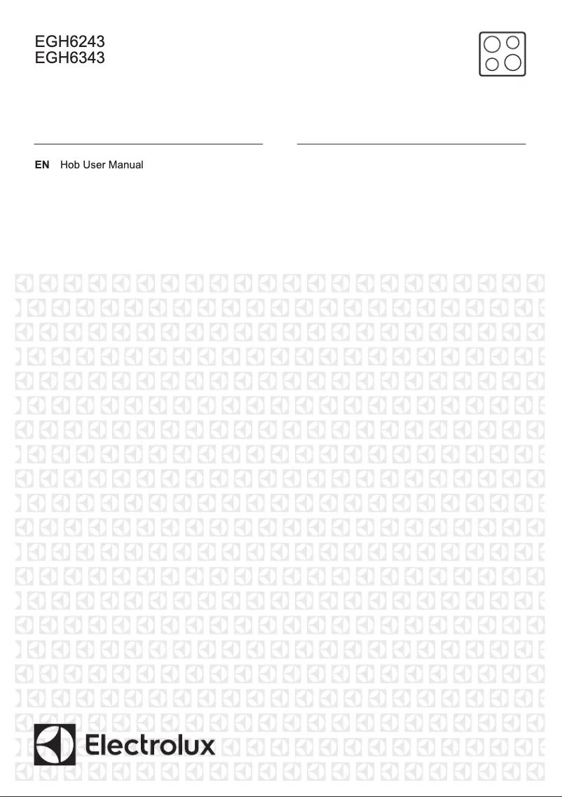 Page 1 de la notice Manuel utilisateur Electrolux EGH6243LOX