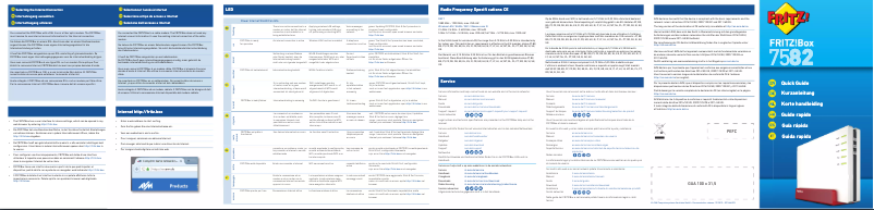 Page 1 de la notice Manuel utilisateur AVM FRITZ!Box 7582